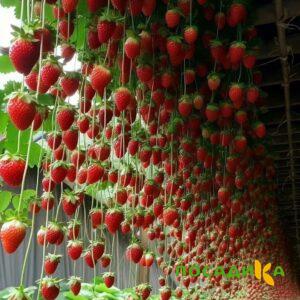 Клубника ампельная Анастасия купить по цене от 370р. в интернет-магазине «Посадика» с доставкой почтой в в Мещовске и по всей России – [изображение №1].