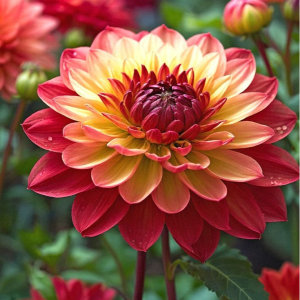 Георгин Оникс Найт купить по цене от 590р. в интернет-магазине «Посадика» с доставкой почтой в в Мещовске и по всей России – [изображение №1].