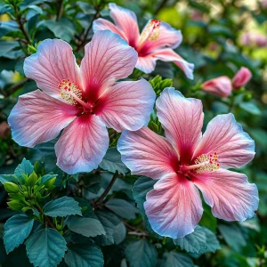 Гибискус садовый Тропикал Сан купить по цене от 293р. в интернет-магазине «Посадика» с доставкой почтой в в Мещовске и по всей России – [изображение №1].