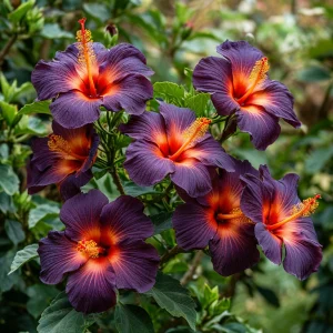 Гибискус Вивида Флэр купить по цене от 279р. в интернет-магазине «Посадика» с доставкой почтой в в Мещовске и по всей России – [изображение №1].